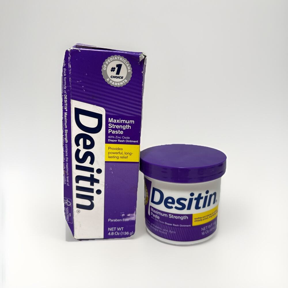 Desitin Maximum Strength Baby Diaper Rash Cream, Zinc Oxide Duo Set